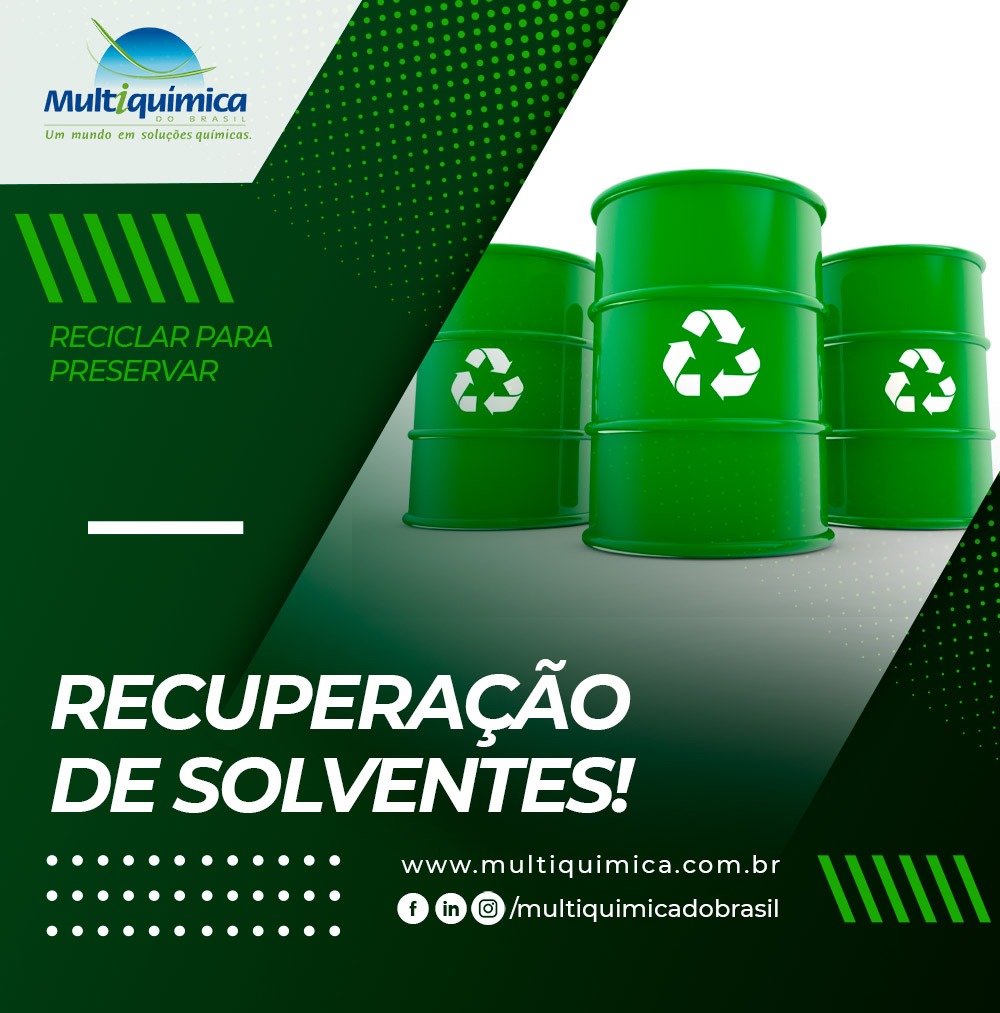 RECUPERAÇÃO DE SOLVENTES